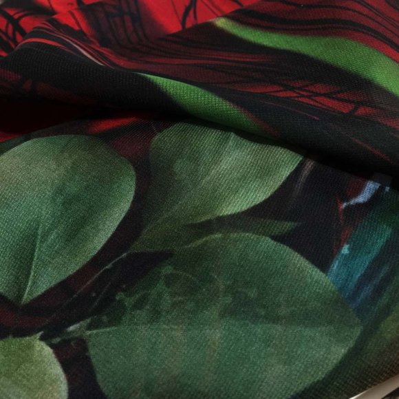 Scarlet McCaw Tropical Wings Chiffon Oversized Square Scarf Shawl - Picture 12 of 16